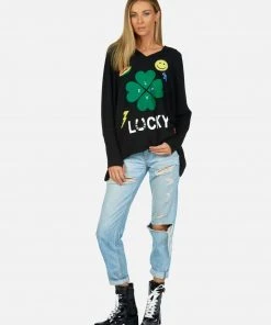 Lauren Moshi Long Sleeve Wilma Lucky Clover