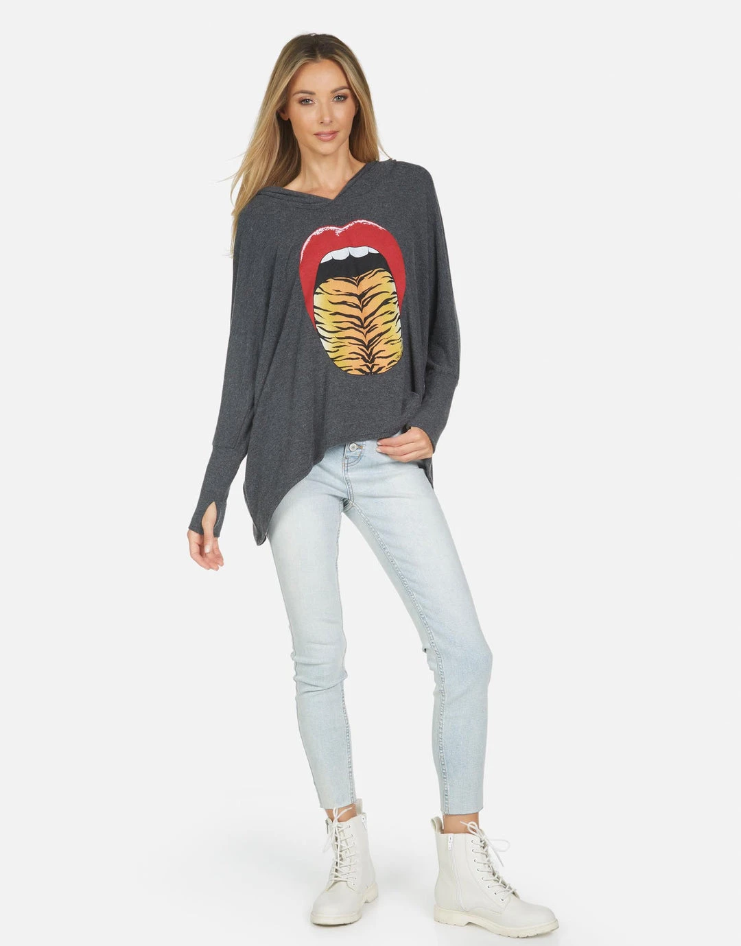 Lauren Moshi Long Sleeve Wilma Tiger Tongue