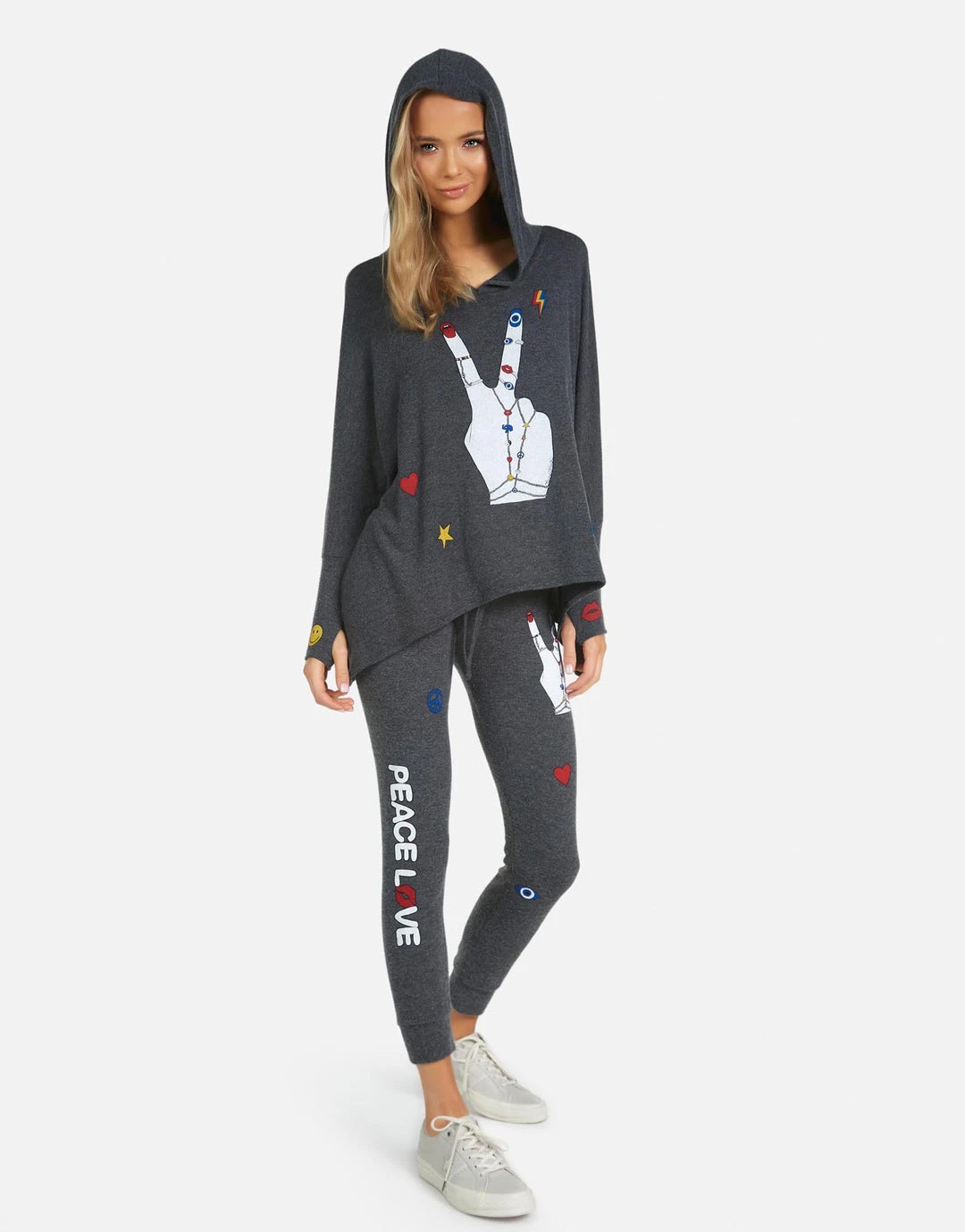 Lauren Moshi Bottoms Kizzy Peace Hand Elements