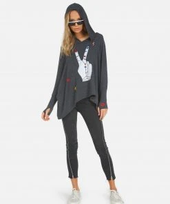 Lauren Moshi Outerwear Wilma Peace Hand Elements