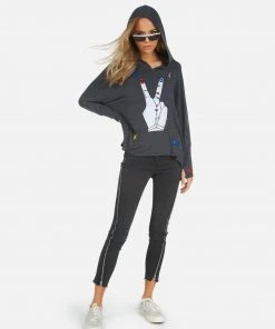 Lauren Moshi Outerwear Wilma Peace Hand Elements