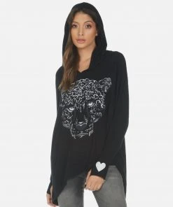 Lauren Moshi Wilma Heart Leopard Long Sleeve