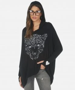 Lauren Moshi Wilma Heart Leopard Long Sleeve