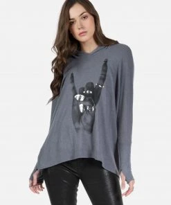 Lauren Moshi Long Sleeve X Exclusive X Rock Hand