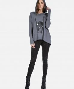 Lauren Moshi Long Sleeve X Exclusive X Rock Hand