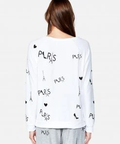 Lauren Moshi Brenna Allover Paris Long Sleeve