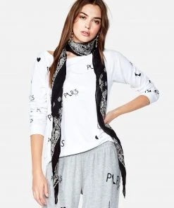 Lauren Moshi Brenna Allover Paris Long Sleeve