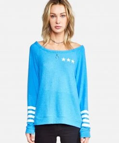 Lauren Moshi Brenna 3 Stripe Star Long Sleeve