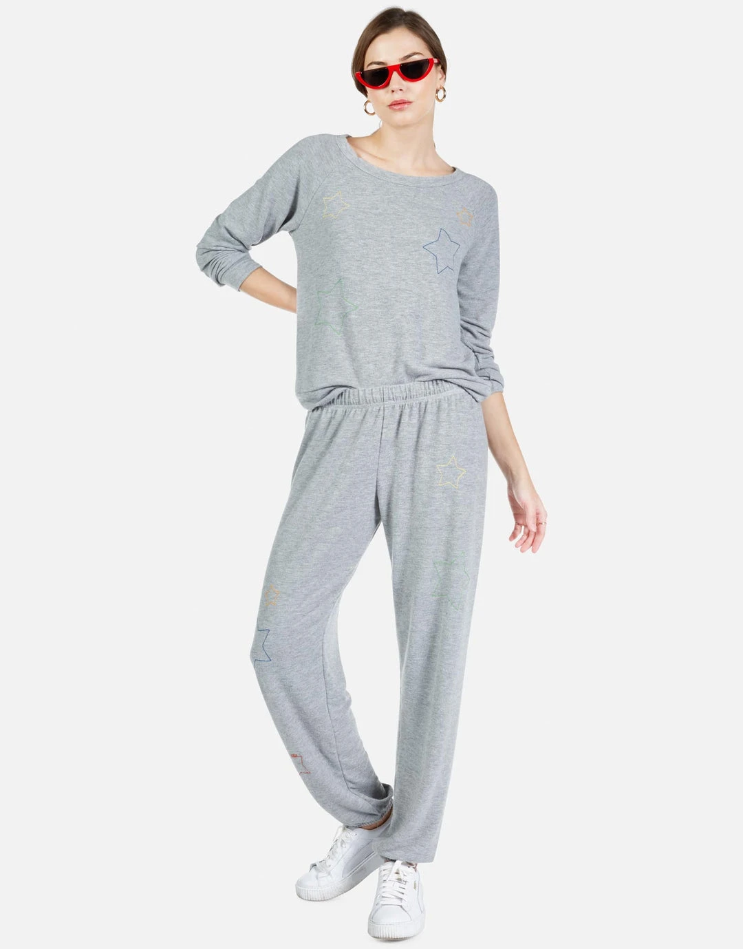 Lauren Moshi Brenna Color Star Embroidery