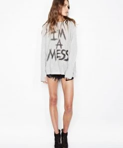 Lauren Moshi Tops Hollis I'm A Mess