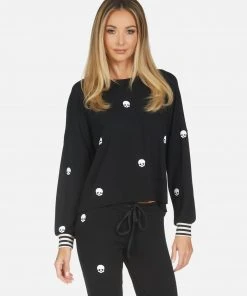 Lauren Moshi Long Sleeve Kiara Mini Skulls