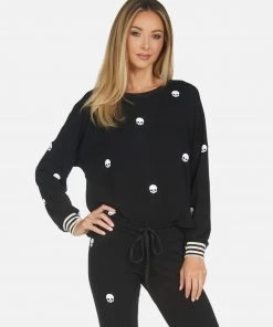 Lauren Moshi Long Sleeve Kiara Mini Skulls