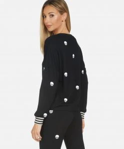 Lauren Moshi Long Sleeve Kiara Mini Skulls