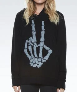 Lauren Moshi Corbin Skeleton Peace Long Sleeve