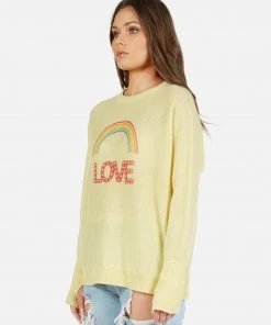 Lauren Moshi Ladona Rainbow Love Long Sleeve