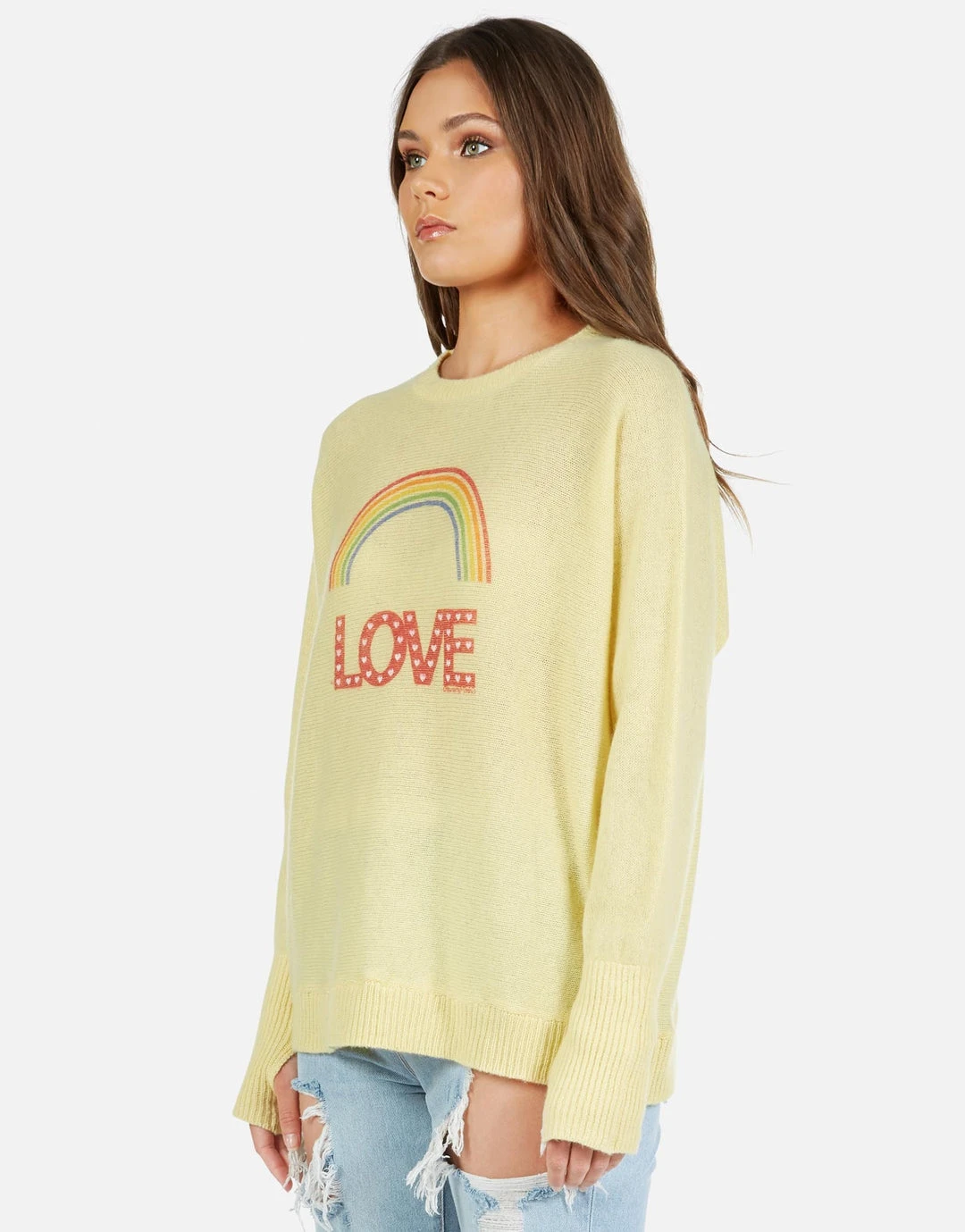 Lauren Moshi Ladona Rainbow Love Long Sleeve