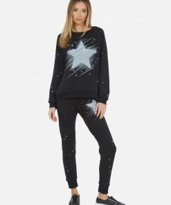 Lauren Moshi Long Sleeve Noleta Sparkle Star