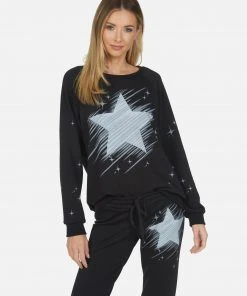 Lauren Moshi Long Sleeve Noleta Sparkle Star
