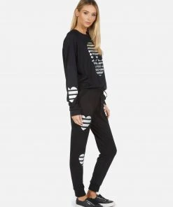 Lauren Moshi Noleta Stripe Skull Short Sleeve