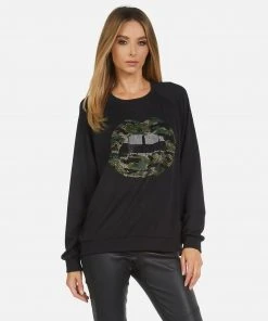 Lauren Moshi Noleta Camo Lip Long Sleeve