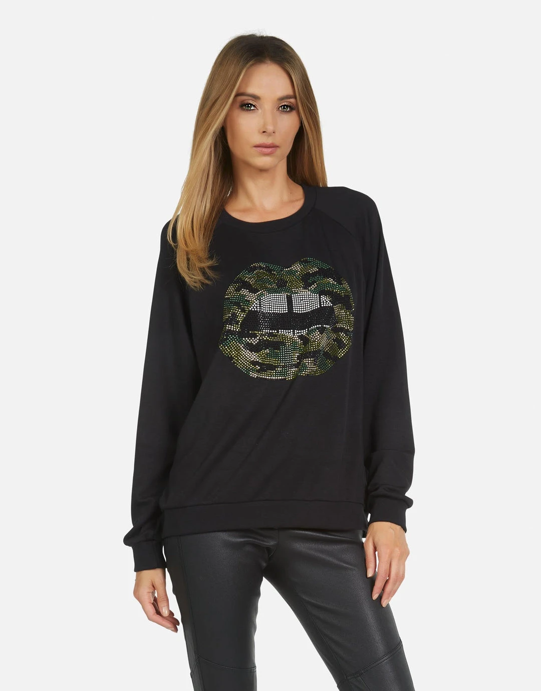 Lauren Moshi Noleta Camo Lip Long Sleeve