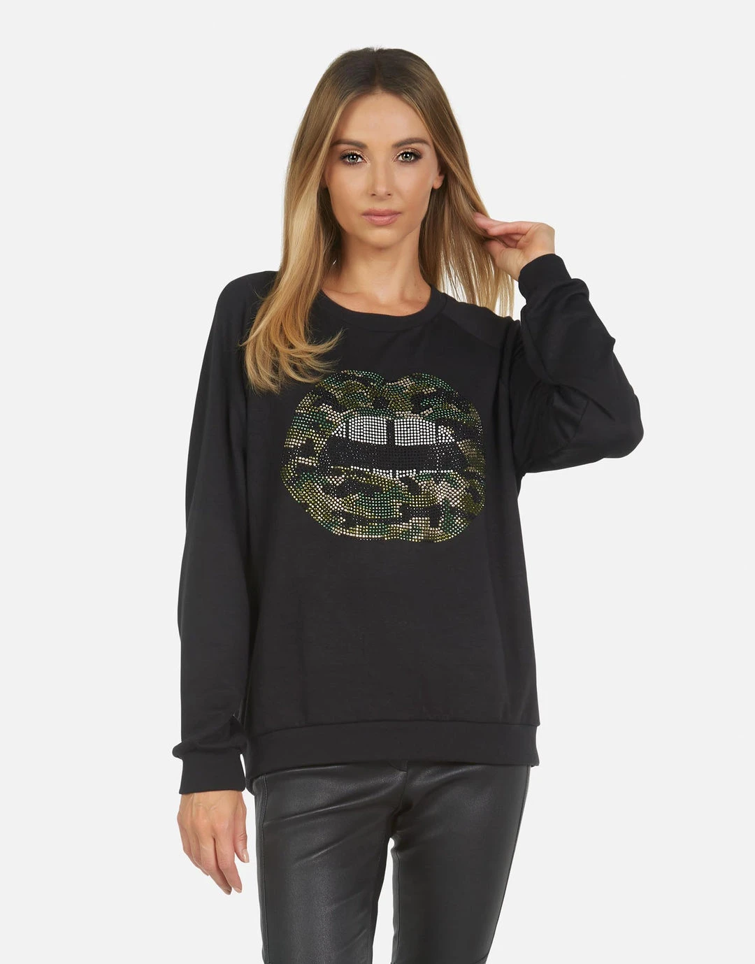 Lauren Moshi Noleta Camo Lip Long Sleeve