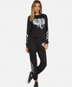 Lauren Moshi Long Sleeve Noleta Electric Elephant