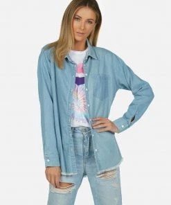 Lauren Moshi Sloane Tie Dye Tongue LAST CALL