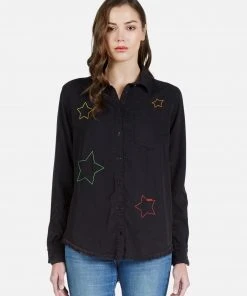 Lauren Moshi LAST CALL Sloane Color Star Embroidery