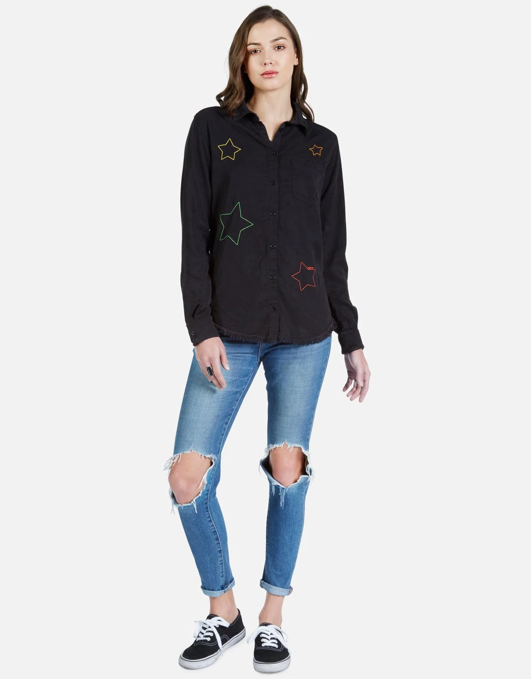 Lauren Moshi LAST CALL Sloane Color Star Embroidery
