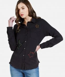 Lauren Moshi LAST CALL Sloane Color Star Embroidery