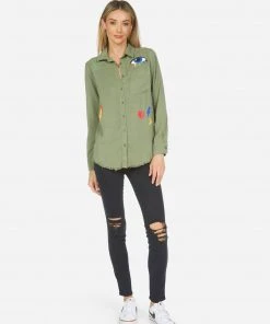 Lauren Moshi Sloane Color Punk Happy Eye Long Sleeve