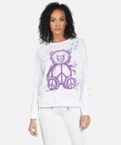 Lauren Moshi Long Sleeve Darby Peace Teddy