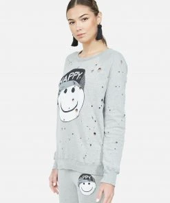 Lauren Moshi Darby Happy Hat Face Long Sleeve