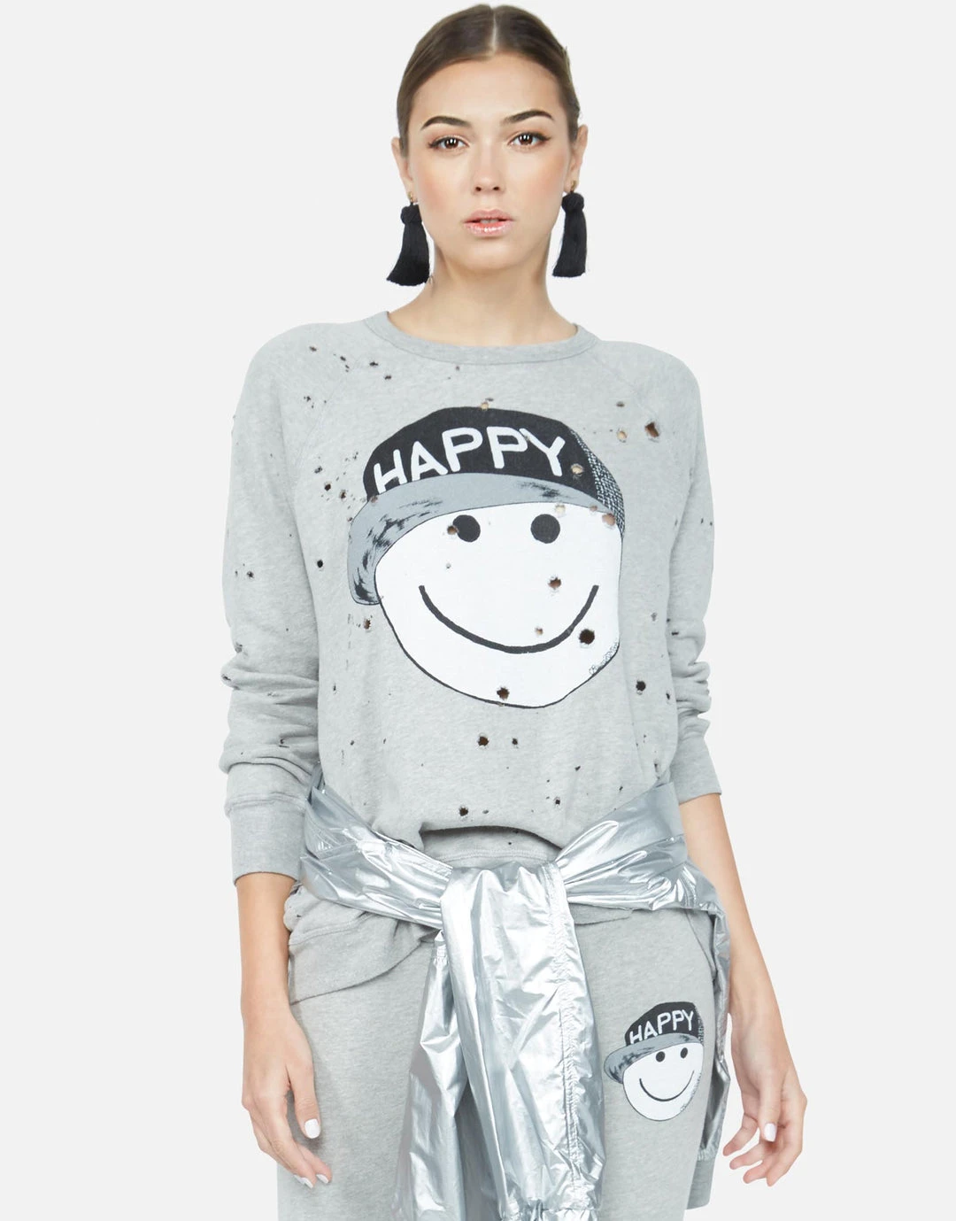 Lauren Moshi Darby Happy Hat Face Long Sleeve