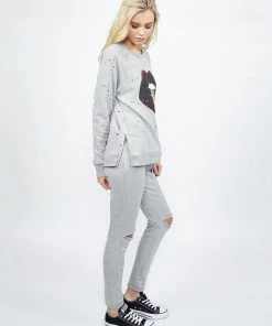 Lauren Moshi Les Lipstick Mouth Long Sleeve