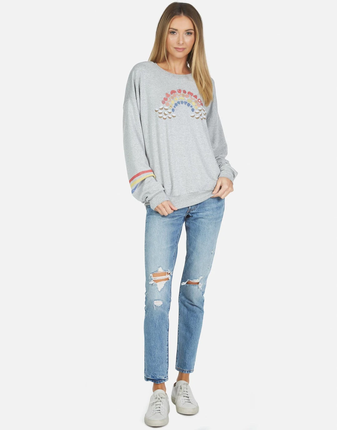 Lauren Moshi Long Sleeve Babbs Fruit Rainbow