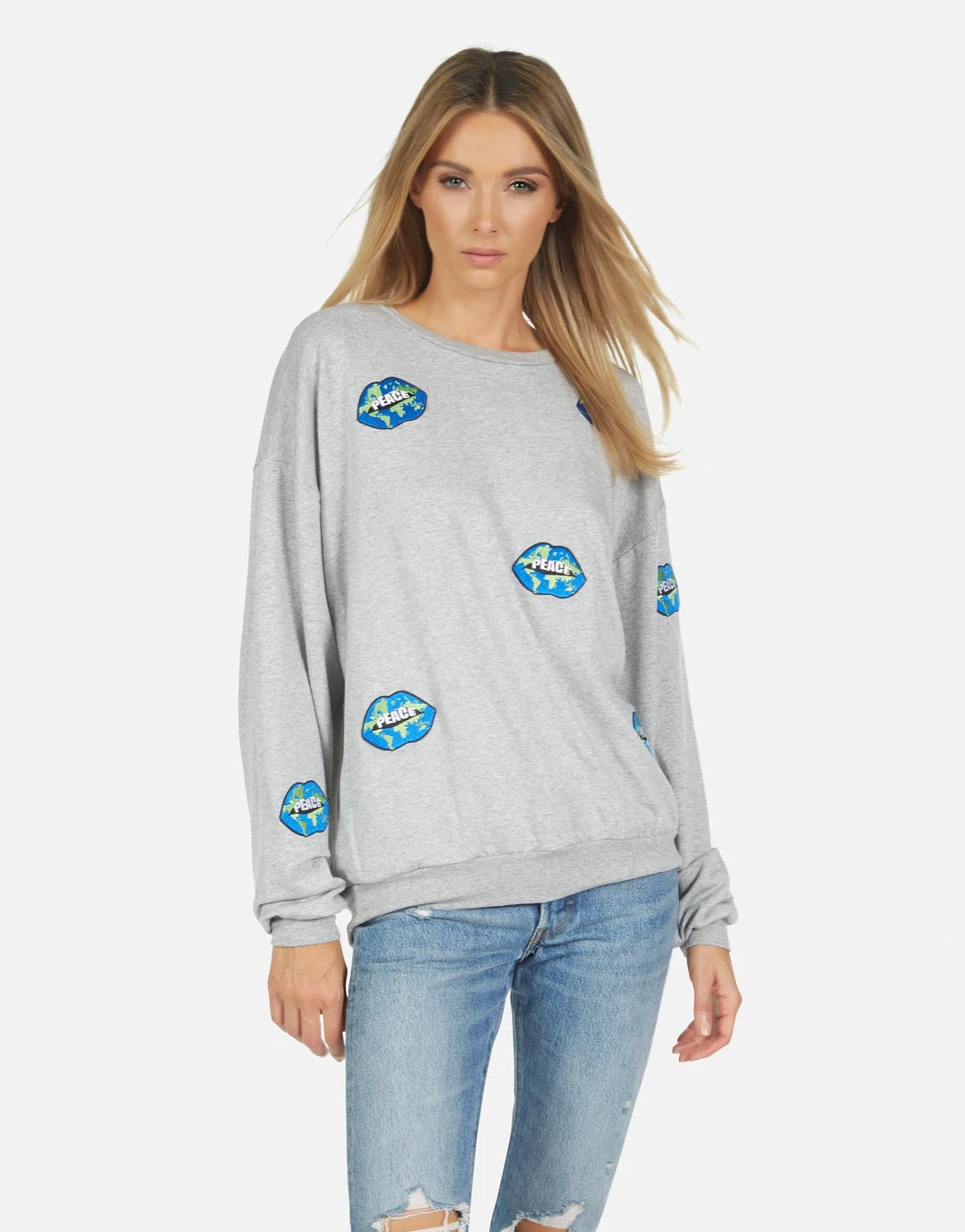 Lauren Moshi Babbs World Peace Lips Long Sleeve