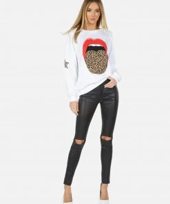 Lauren Moshi Babbs X Leopard Tongue Long Sleeve