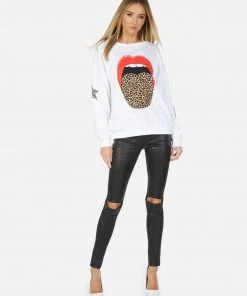 Lauren Moshi Babbs X Leopard Tongue Long Sleeve