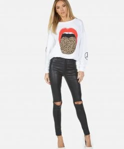 Lauren Moshi Babbs X Leopard Tongue Long Sleeve