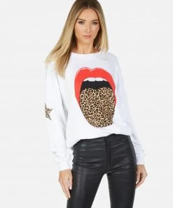 Lauren Moshi Babbs X Leopard Tongue Long Sleeve