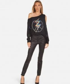 Lauren Moshi Trinidy Crystal Lightning Peace NEW