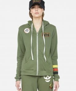 Lauren Moshi Lennox Stud Skull Long Sleeve