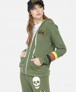 Lauren Moshi Lennox Stud Skull Long Sleeve