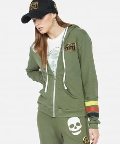 Lauren Moshi Lennox Stud Skull Long Sleeve