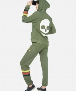 Lauren Moshi Lennox Stud Skull Long Sleeve