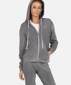 Lauren Moshi Long Sleeve Lennox Outline Stud Star