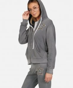 Lauren Moshi Long Sleeve Lennox Outline Stud Star