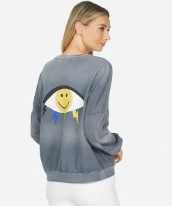 Lauren Moshi Sierra Color Punk Happy Eye Long Sleeve